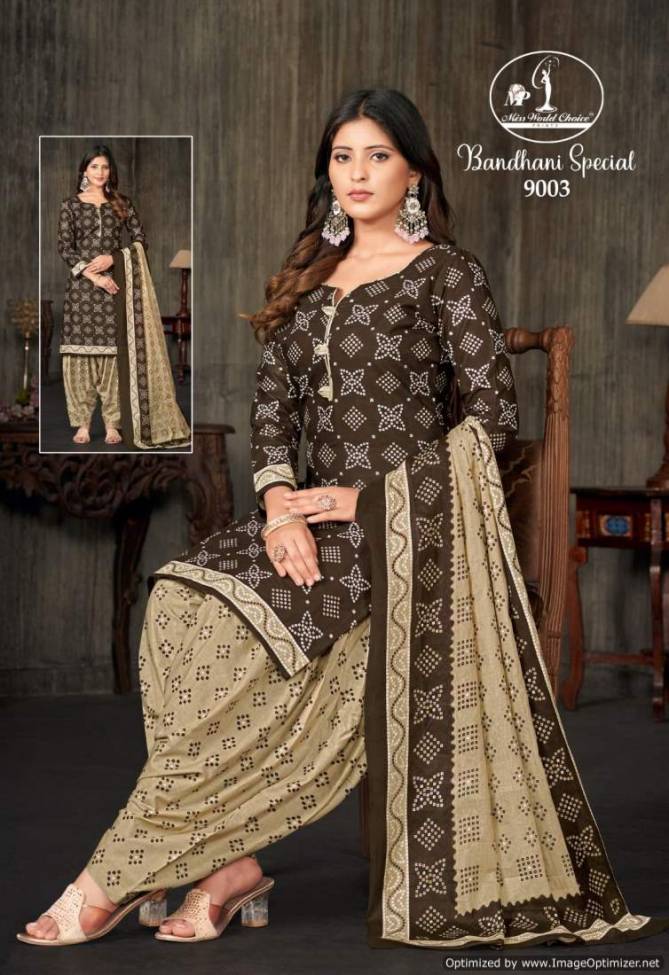 Bandhani Special Vol 9 By Miss World Cotton Printed Dress Material Wholesale Price In Surat
